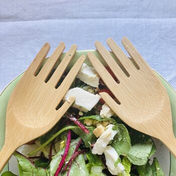 Helping Hands Salad Servers ~ Eco Friendly, 4 of 6