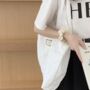 Summer Beach White Bubble Large Lightweight Shoulder Tote Bags, thumbnail 2 of 4