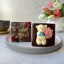 Chocolate Teddy Bear And Flowers, Sweet Box, thumbnail 8 of 11