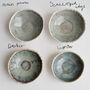 Handmade Mini Blue Brown Pottery Ring/ Jewellery Dish, thumbnail 4 of 7