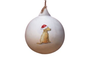 Labrador Yellow Ceramic Bauble, 2 of 2