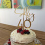 Personalised Mirrored Acrylic Birthday Cake Topper, thumbnail 2 of 3