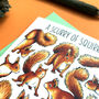 Red Squirrels Watercolour Greeting Card, thumbnail 7 of 8