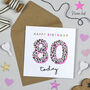 Leopard Love 80th Birthday Card, thumbnail 1 of 2