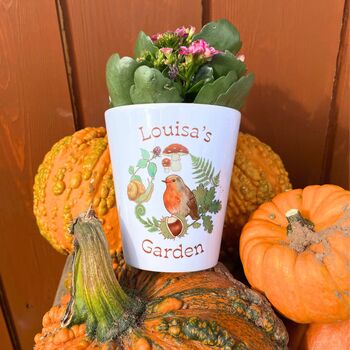 Personalised Autumn / Christmas Garden Plant Pot, 2 of 4