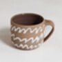 Large Stoneware Squiggly Mug, thumbnail 5 of 8