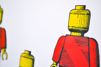Framed Lego Man Sheet One Patent Art Print, 5 of 7