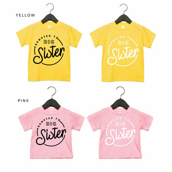 Promoted To Big Sister T Shirt, 4 of 8