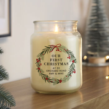 Christmas Scented Candle Personalised Gift, 4 of 4