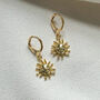 Sun Earrings With Clasp Opening, thumbnail 2 of 3