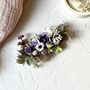 Purple And Lilac Flower Hair Comb, thumbnail 2 of 6