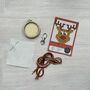 Leading The Sleigh, The Rudolph Way! Christmas Mini Matchbox Cross Stitch Kit, thumbnail 5 of 5