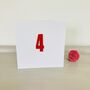 4th Handmade Birthday Card, thumbnail 3 of 3
