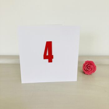 4th Handmade Birthday Card, 3 of 3