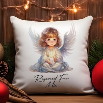 Personalised Cute Christmas Characters Gift Cushion, 5 of 6