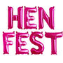 Henfest 16 Inch Hen Party Balloons Hen Do Balloons, thumbnail 1 of 6