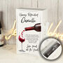 Retirement Wine Bottle Box And Glass Gift Set, thumbnail 1 of 6