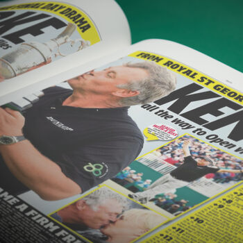 Golf The Open Personalised Sports Gift Newspaper Book, 12 of 12