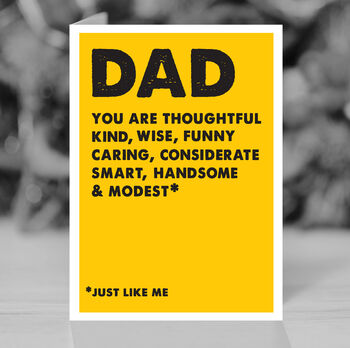 Funny Happy Father's Day Card, 2 of 4