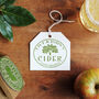 Personalised Cider Label Rubber Stamp, thumbnail 1 of 3