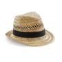 Unisex Straw Summer Trilby Hat, thumbnail 2 of 2