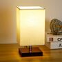 Square Bedroom Table Lamp LED Lights Stand, thumbnail 1 of 8