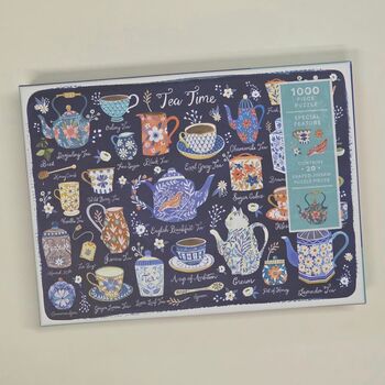 Tea Time 1000 Shaped Pieces Jigsaw Puzzle, 2 of 2