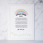 Personalised Pet Cat Memorial Poem Print, thumbnail 4 of 5