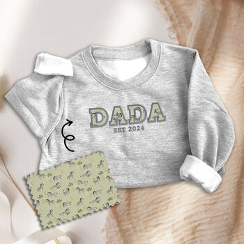 Personalised 'Daddy' Appliquéd Family Sweatshirt, 2 of 11