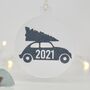 Pesonalsed Car And Christmas Tree Decoration, thumbnail 1 of 9