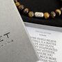 Men's Chelsea Football Fan Tiger's Eye Bracelet, thumbnail 5 of 6