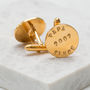 Personalised 'Since' Cufflinks, thumbnail 3 of 4