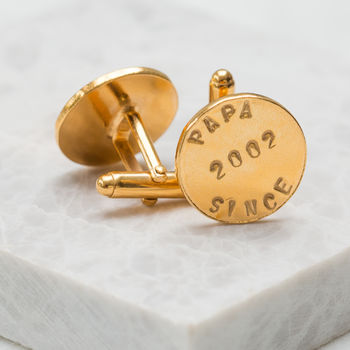 Personalised 'Since' Cufflinks, 3 of 4