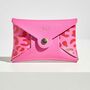 Personalised Fuchsia Leopard Leather Card + Coin Purse, thumbnail 3 of 6