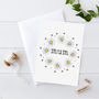 Personalised Daisy And Wild Flowers Card, thumbnail 1 of 4