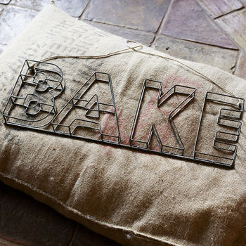 'Bake' Wire Sign, 2 of 4