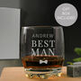 Personalised Best Man Tumbler Gift Boxed, thumbnail 1 of 3