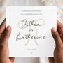 Personalised Mr And Mrs Wedding Card, On Your Wedding Day Bow Card, thumbnail 1 of 5