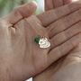 Gold Plated Or Sterling Silver Heart + Birthstone Chain, thumbnail 4 of 6
