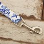 The Richmond Blue And White Floral Dog Collar Lead Set, thumbnail 3 of 5