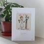Personalised, Embroidered Wedding Card, thumbnail 3 of 12