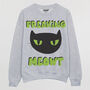 Freaking Meowt Women's Halloween Cat Sweatshirt, thumbnail 4 of 4