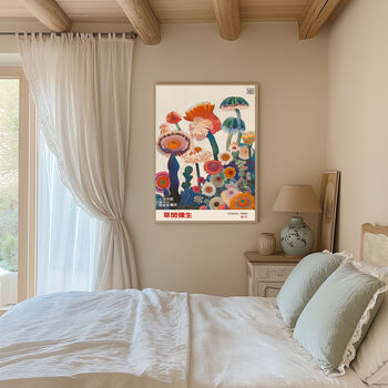 Japanese Mushroom Nature Art Print, 2 of 2