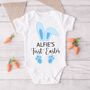 Personalised Easter Bunny Ears Babygrow Or Sleepsuit, thumbnail 3 of 4