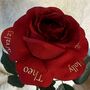 Personalised Fabric Rose Ideal Engagement Wedding Gift, thumbnail 5 of 6