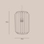 Origami Paper Tube Lampshade, thumbnail 7 of 7