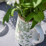 Damas Green Floral Pitcher Jug, thumbnail 4 of 6