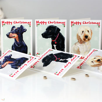 Personalised 'Rosie' Dog Christmas Card, 6 of 7