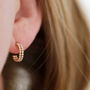 9ct Gold Tiny Hoop Earrings Huggie Earrings, thumbnail 10 of 12