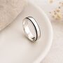 Personalised Slim Sterling Silver Spinner Ring, thumbnail 1 of 12